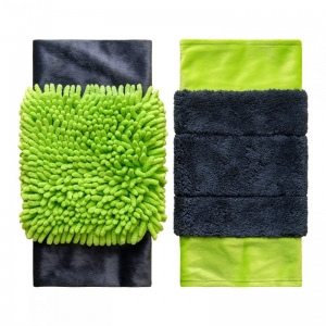 Универсальная швабра Green Fiber MOP с двумя насадками